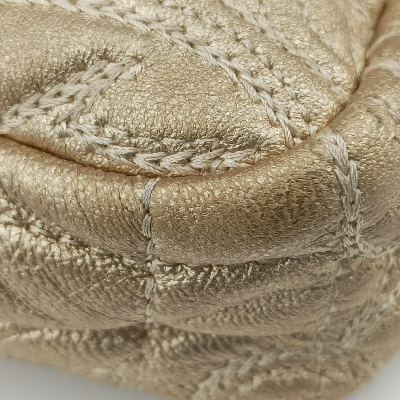 Pre-owned VERSACE Medusa Charm Vanitas Golden Leather  shoulderbag | stylenewstar