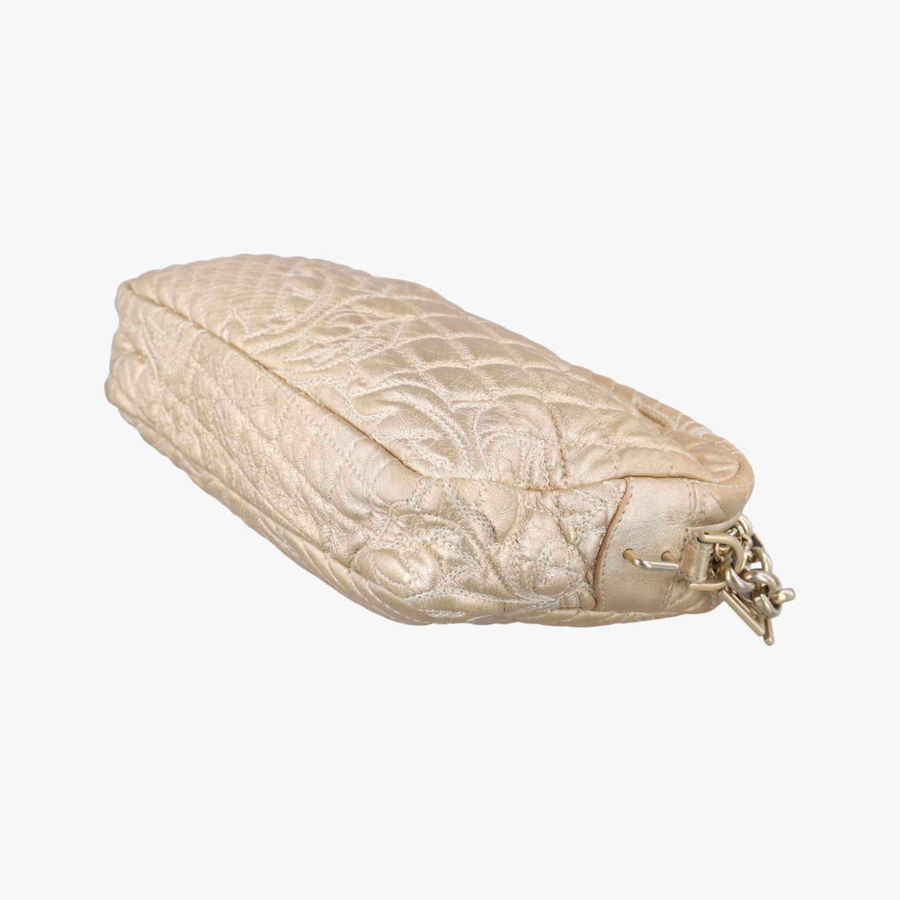 Pre-owned VERSACE Medusa Charm Vanitas Golden Leather  shoulderbag | stylenewstar