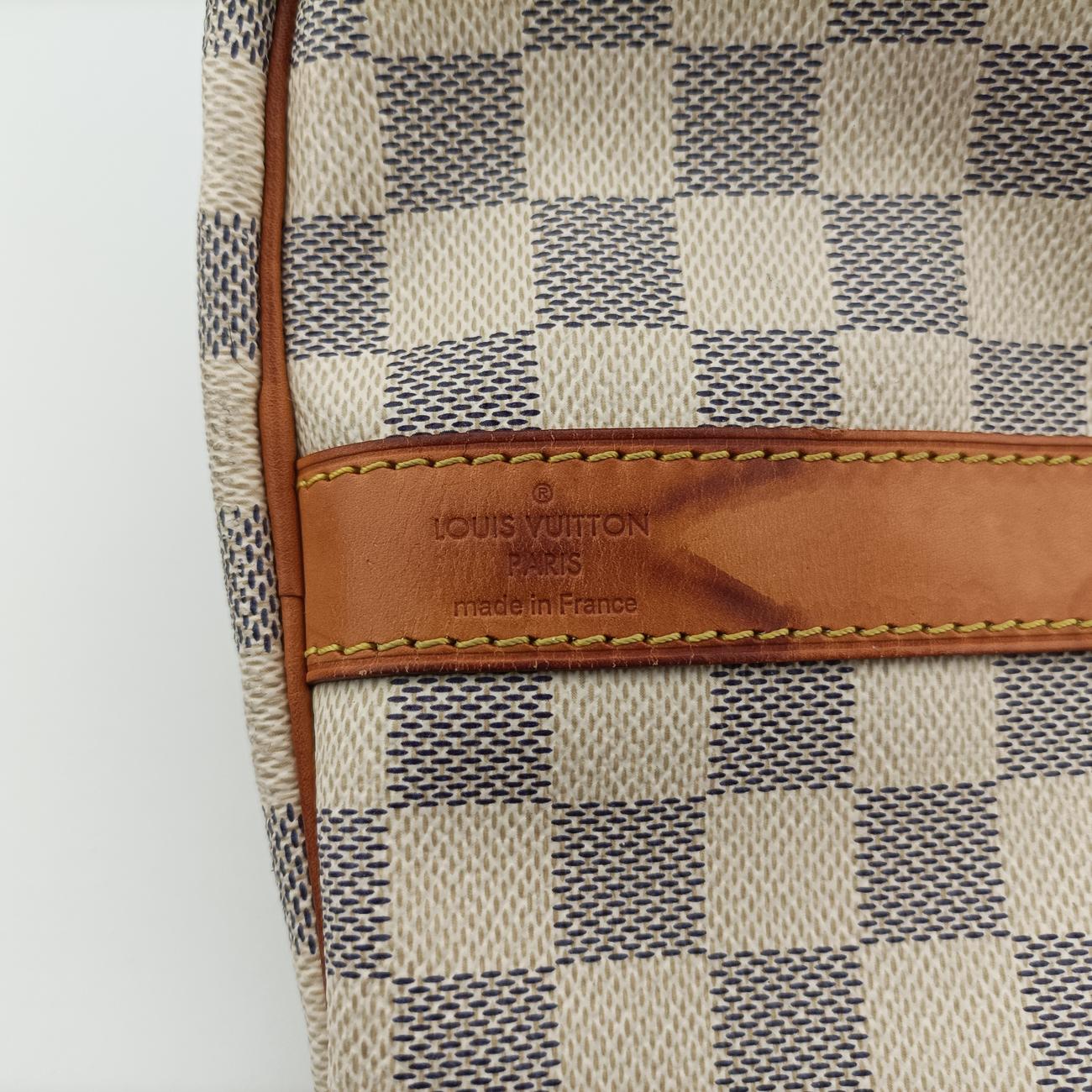 Pre-owned Louis Vuitton Keepall Bandouliere 55 Azur Damier Canvas N41429 shoulderbag | stylenewstar