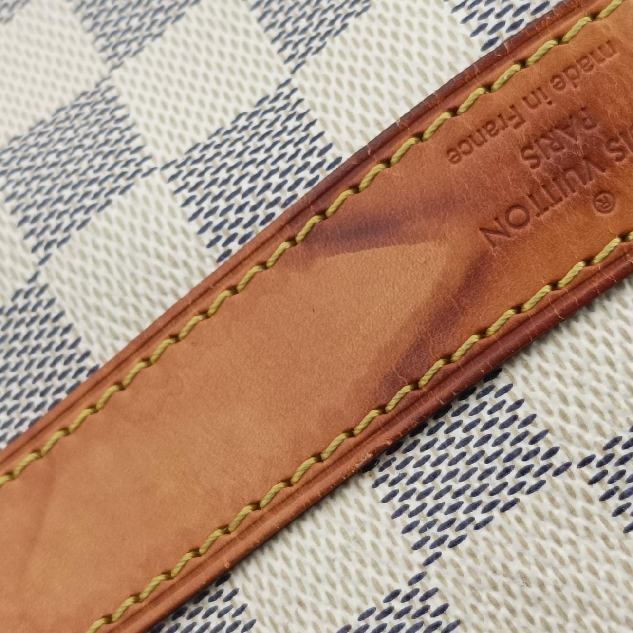 Pre-owned Louis Vuitton Keepall Bandouliere 55 Azur Damier Canvas N41429 shoulderbag | stylenewstar