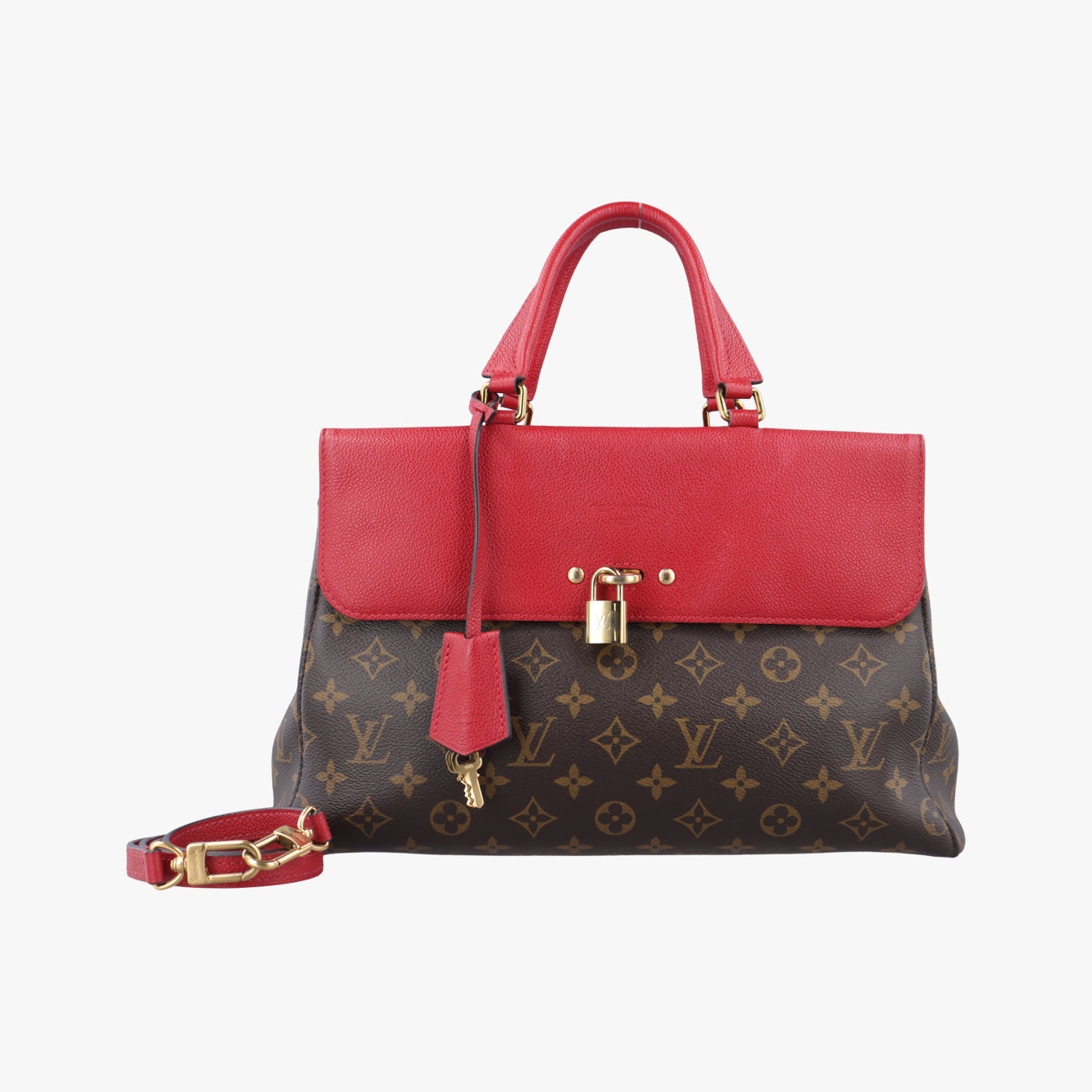 Secondhand Louis Vuitton Vénus brown×CERISE Monogram Canvas×calf leather M41738 shoulderbag | stylenewstar