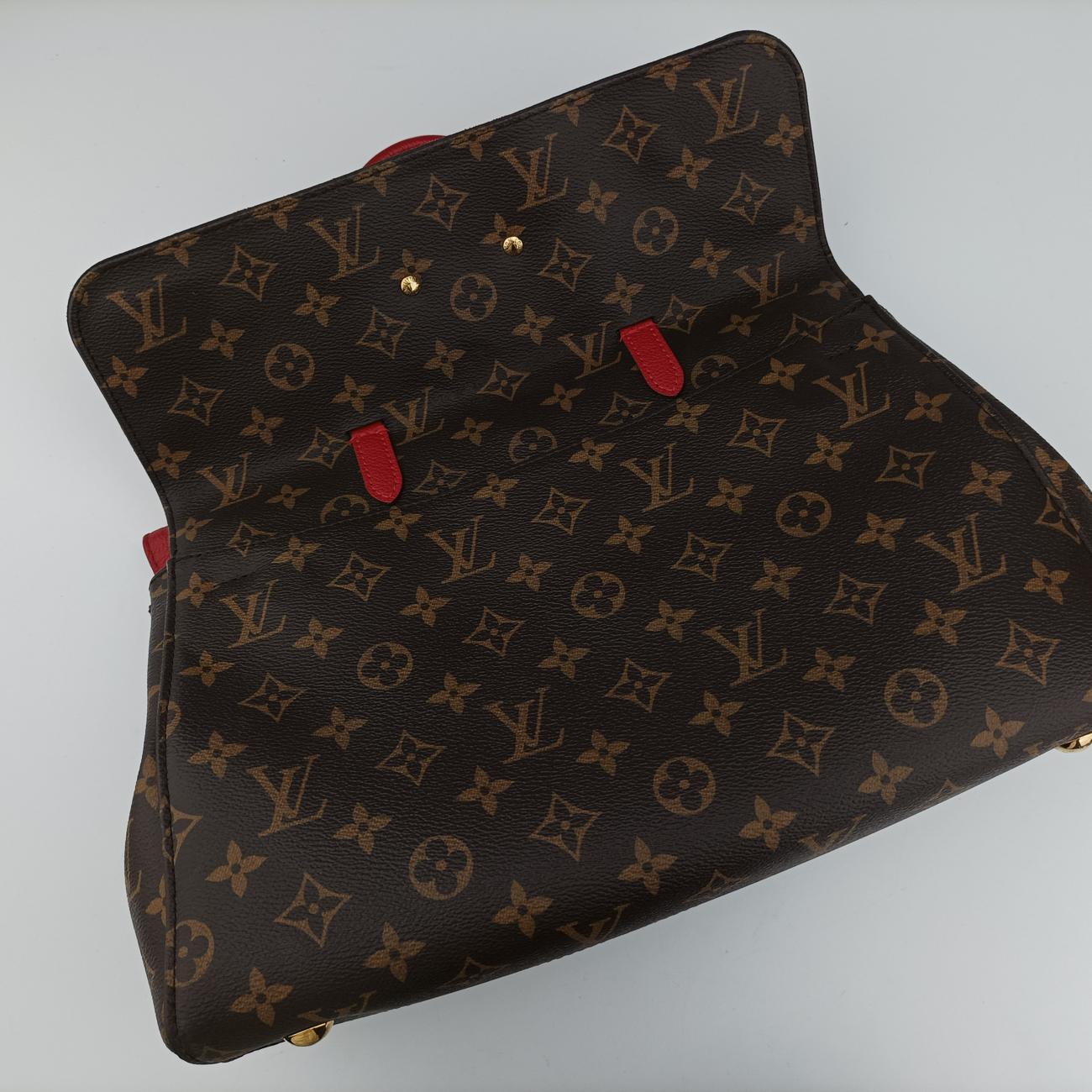 Secondhand Louis Vuitton Vénus brown×CERISE Monogram Canvas×calf leather M41738 shoulderbag | stylenewstar