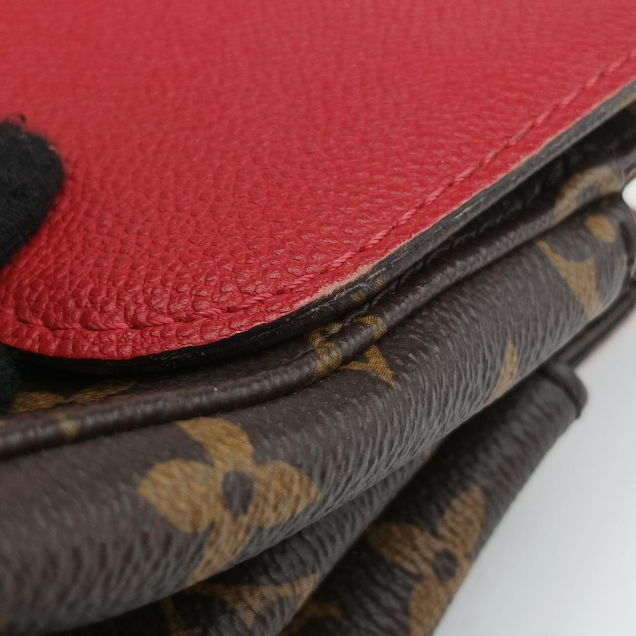 Secondhand Louis Vuitton Vénus brown×CERISE Monogram Canvas×calf leather M41738 shoulderbag | stylenewstar