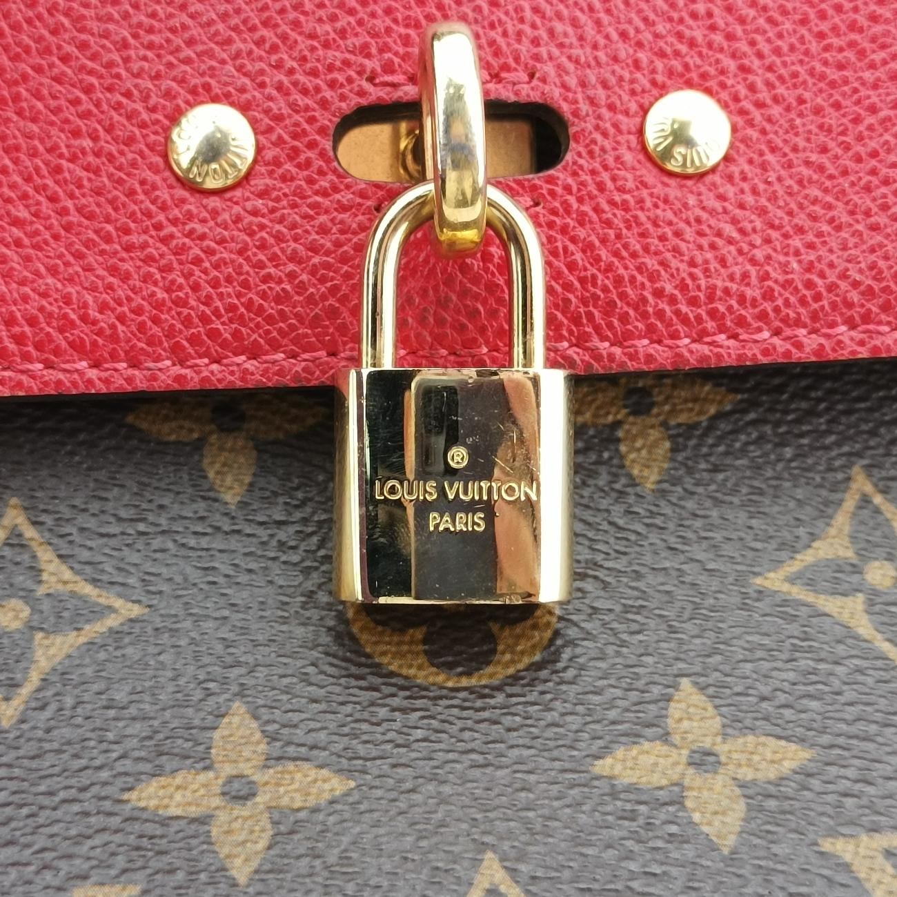 Secondhand Louis Vuitton Vénus brown×CERISE Monogram Canvas×calf leather M41738 shoulderbag | stylenewstar