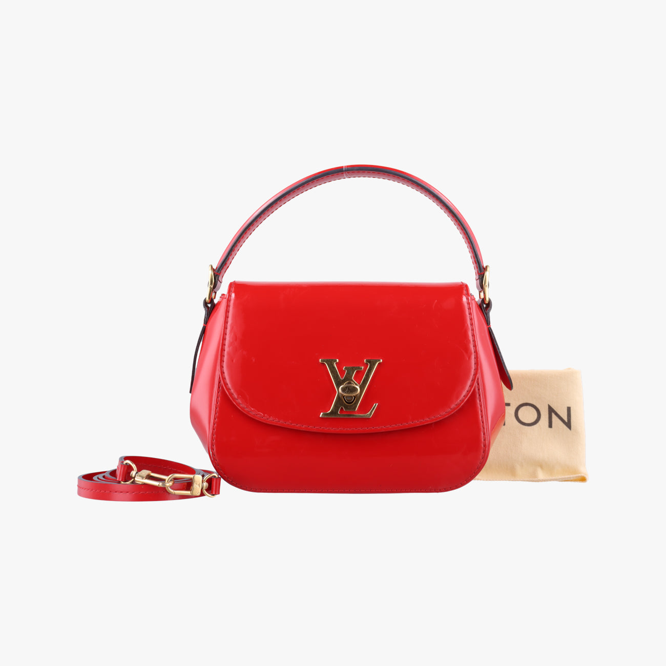 Pre-owned Louis Vuitton PASADENA CERISE Vernis M90944 shoulderbag | stylenewstar