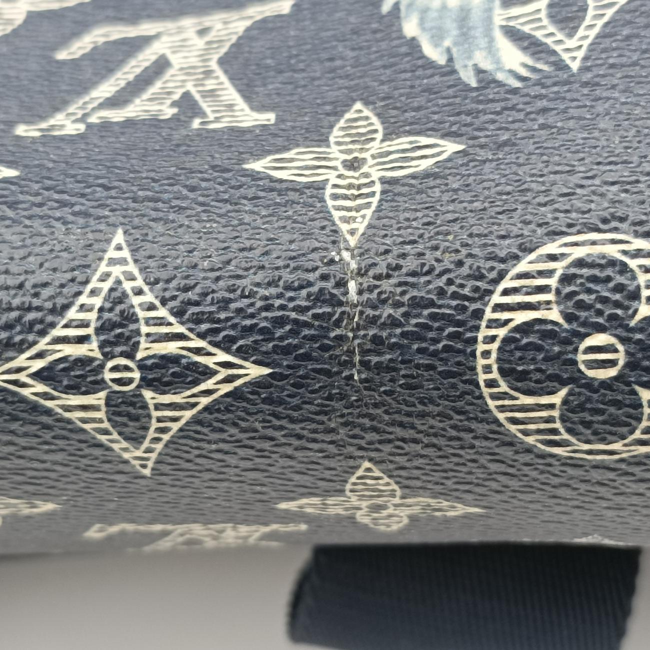 Pre-owned Louis Vuitton Messenger GM navy×multicolor Monogram Savane M43293 shoulderbag | stylenewstar