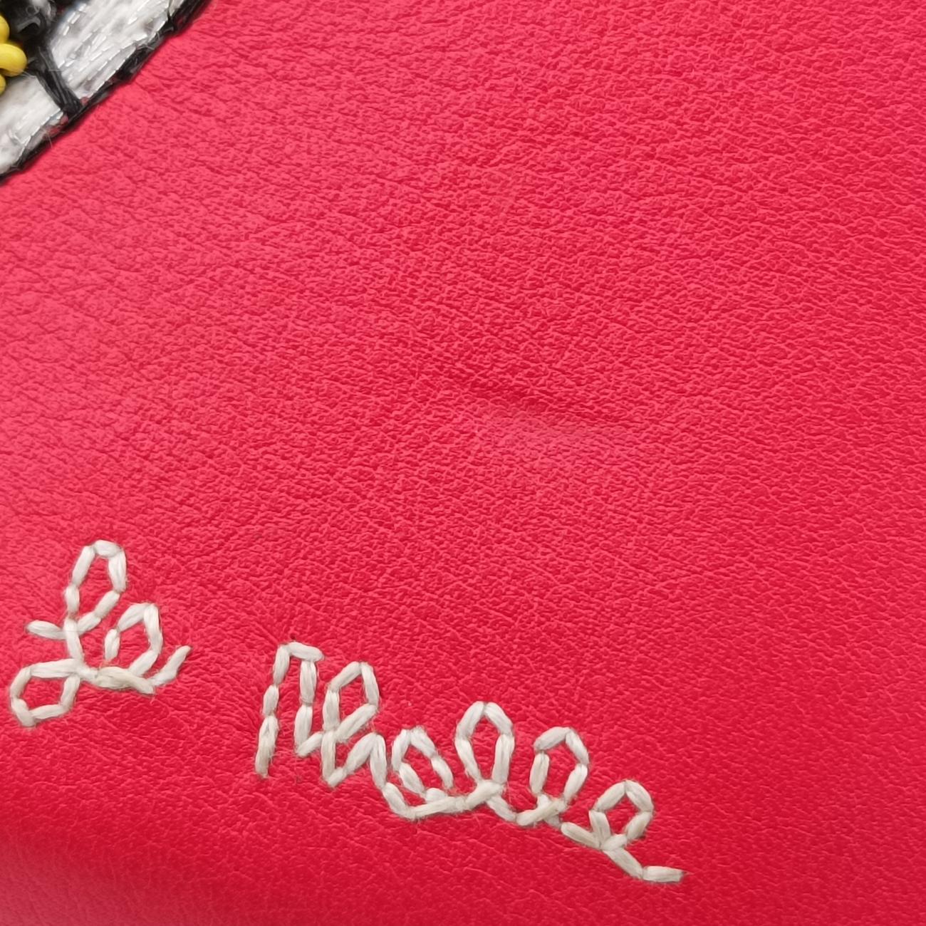 Secondhand Christian Dior Niki de Saint Phalle Lady Dior Red×multicolor Leather  shoulderbag | stylenewstar