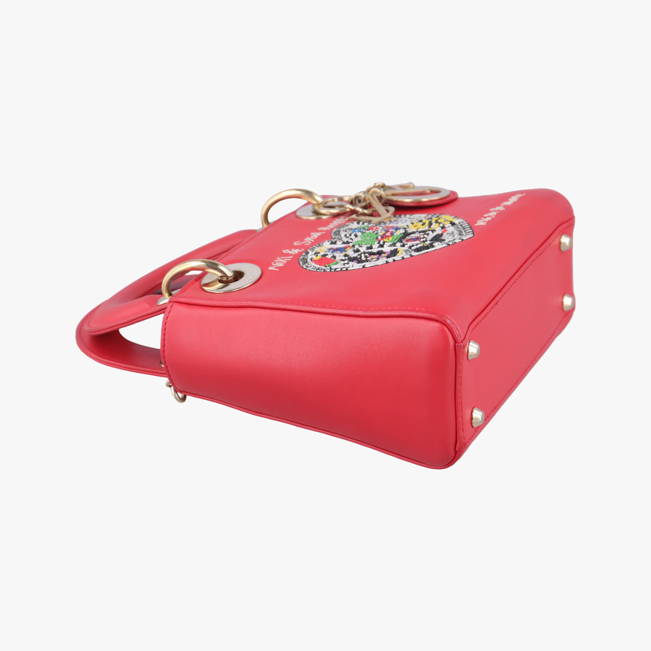 Secondhand Christian Dior Niki de Saint Phalle Lady Dior Red×multicolor Leather  shoulderbag | stylenewstar