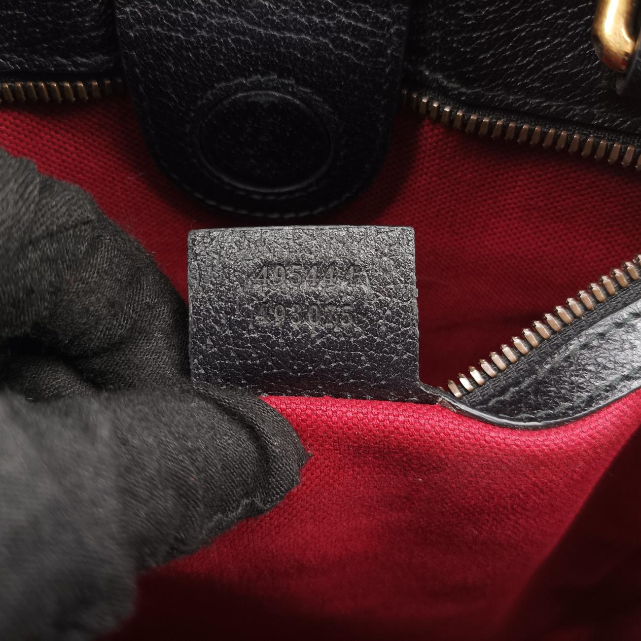 Pre-owned Gucci tote Black Leather 495444 handbag | stylenewstar