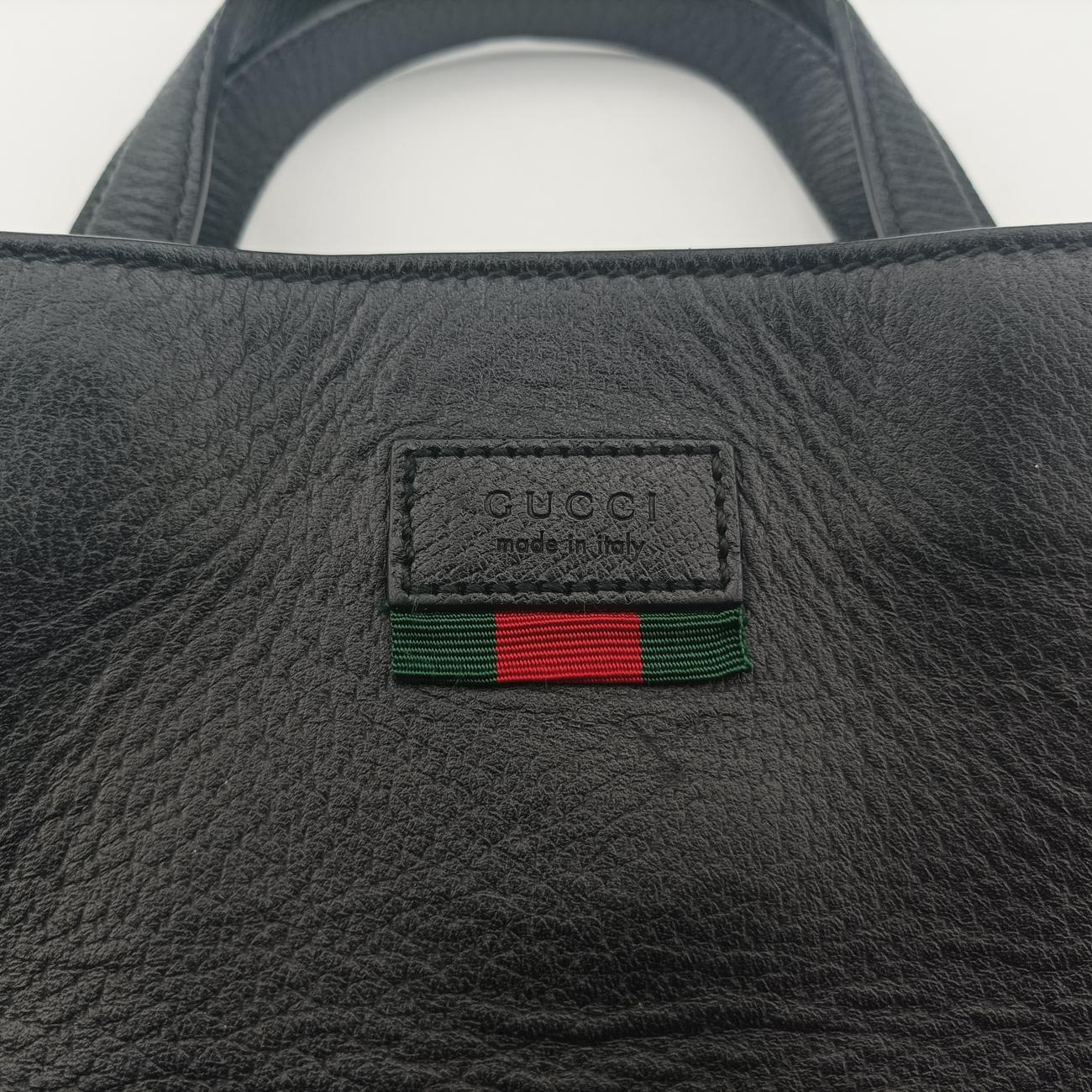 Pre-owned Gucci tote Black Leather 495444 handbag | stylenewstar