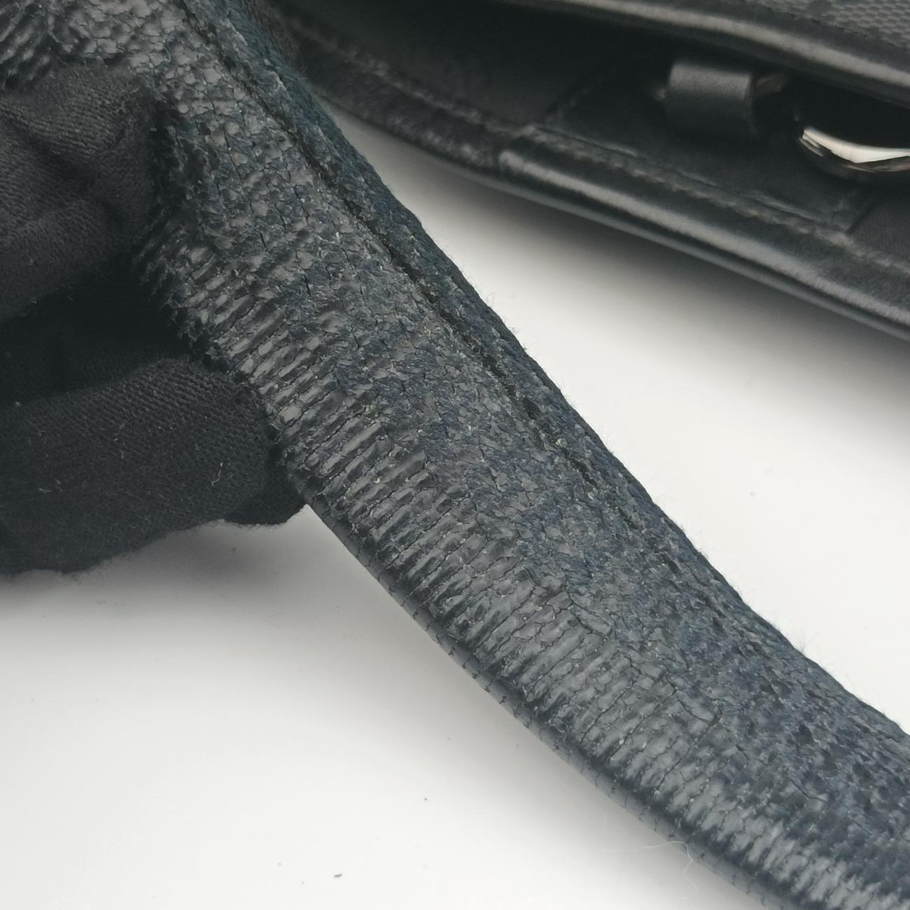 Pre-owned Gucci GG Imprime Black PVC coated canvas 223589 shoulderbag | stylenewstar