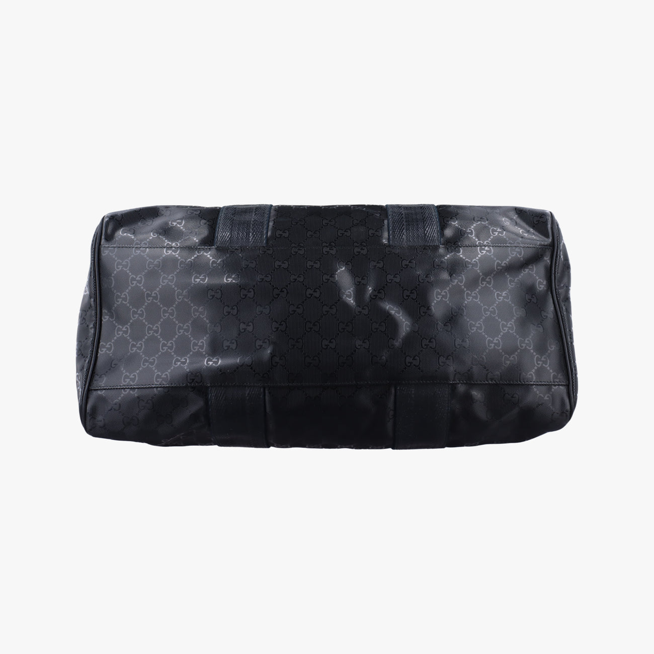 Pre-owned Gucci GG Imprime Black PVC coated canvas 223589 shoulderbag | stylenewstar