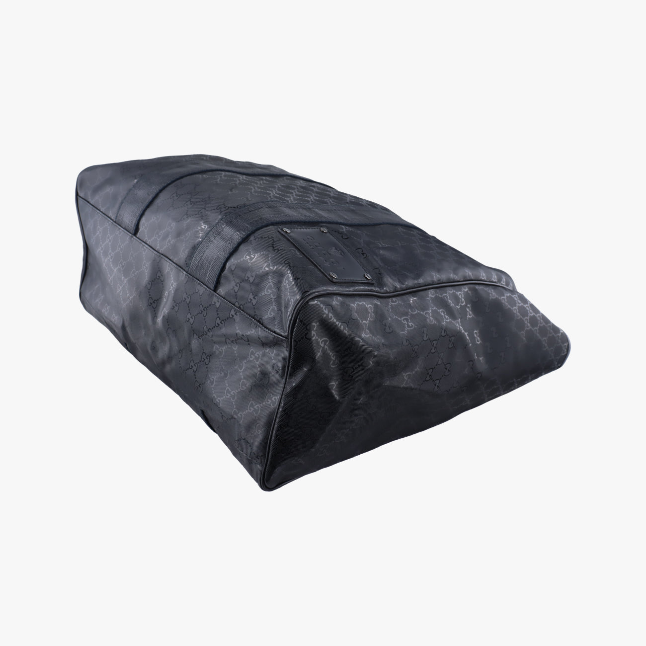 Pre-owned Gucci GG Imprime Black PVC coated canvas 223589 shoulderbag | stylenewstar