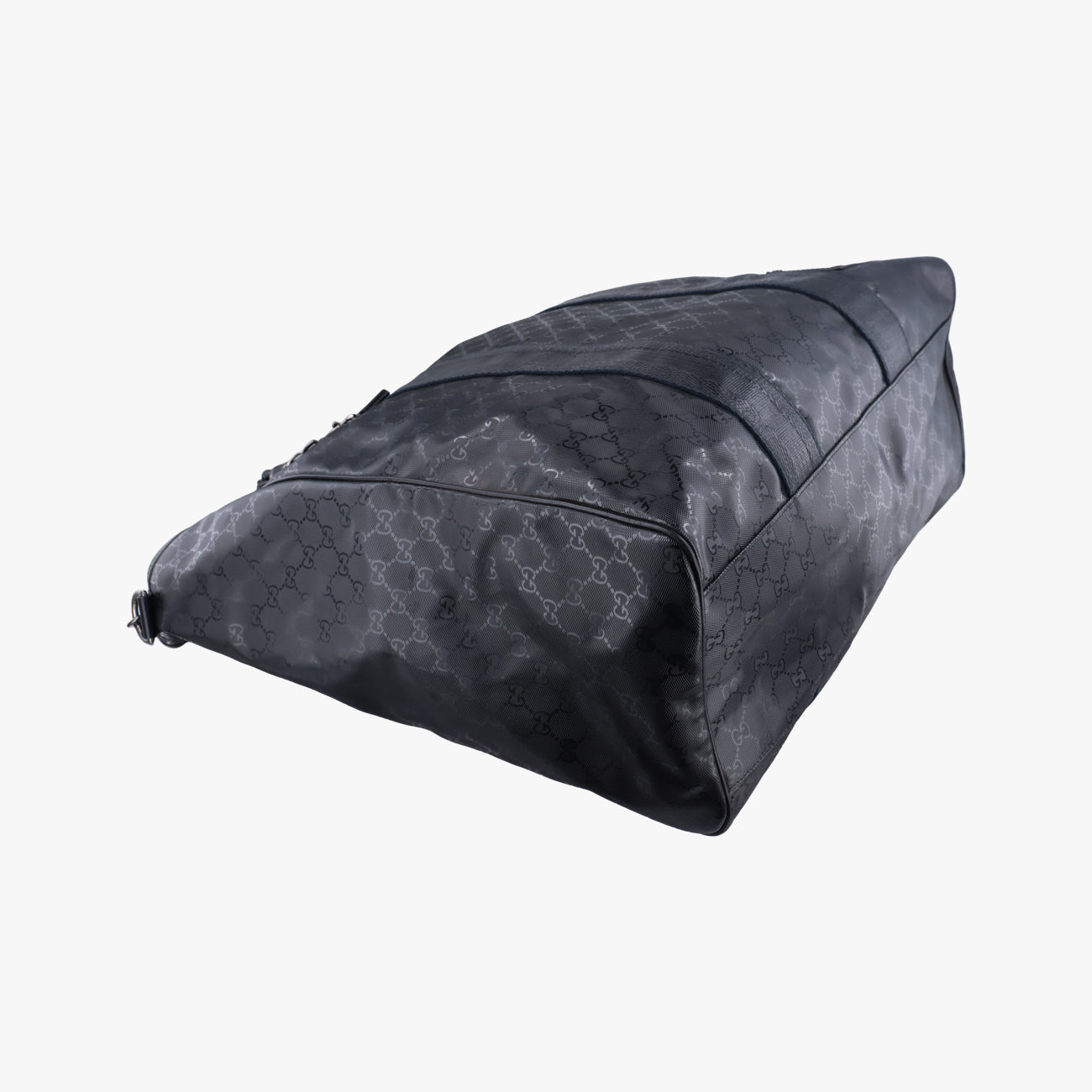 Pre-owned Gucci GG Imprime Black PVC coated canvas 223589 shoulderbag | stylenewstar