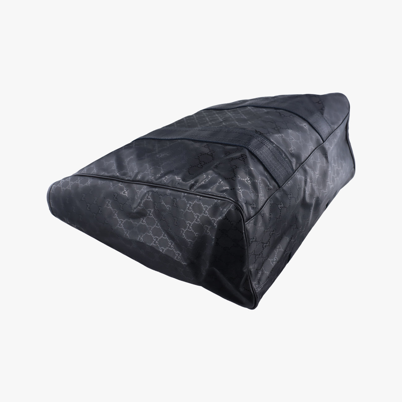 Pre-owned Gucci GG Imprime Black PVC coated canvas 223589 shoulderbag | stylenewstar