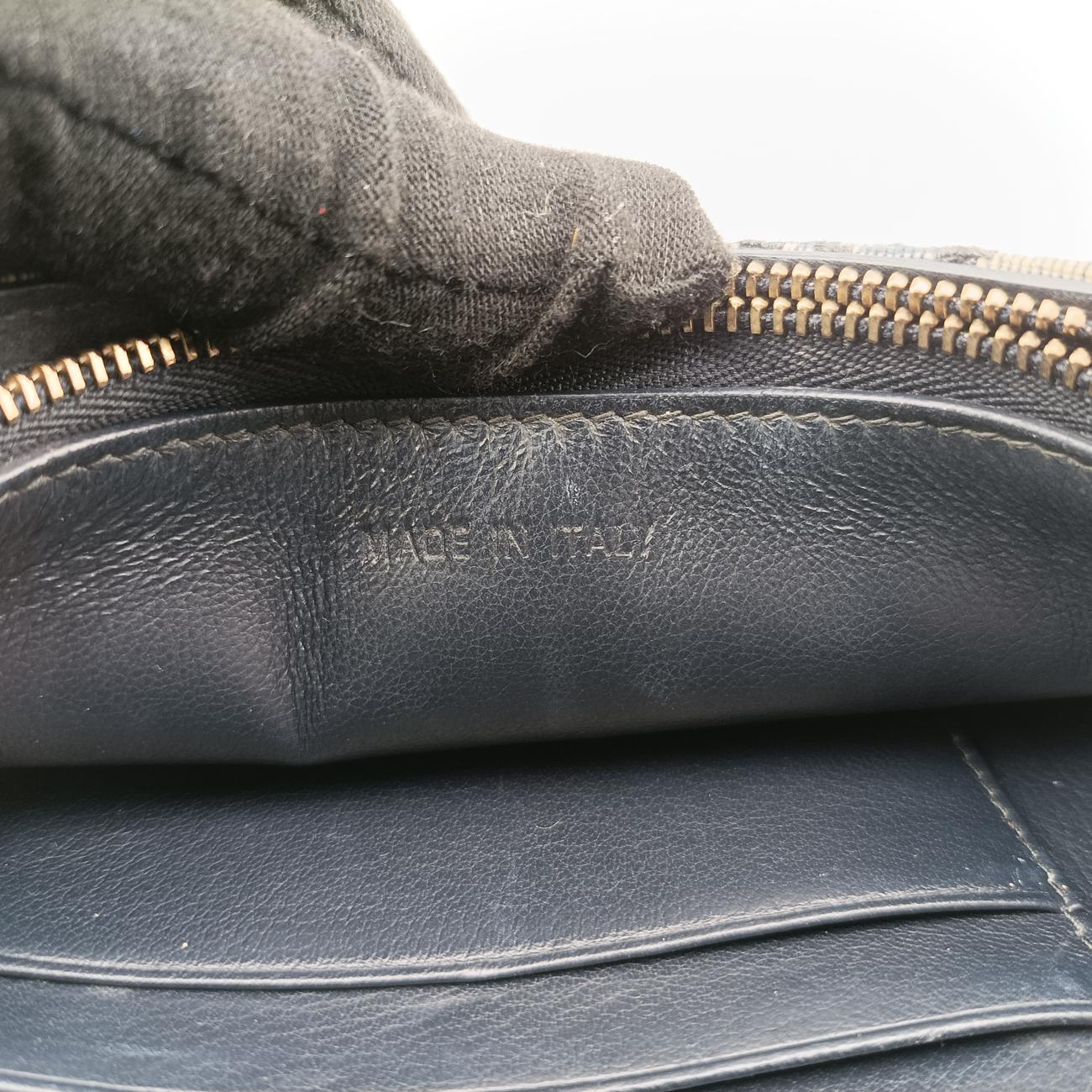 Vintage Christian Dior Saddle Navy×Gray jacquard  shoulderbag | stylenewstar