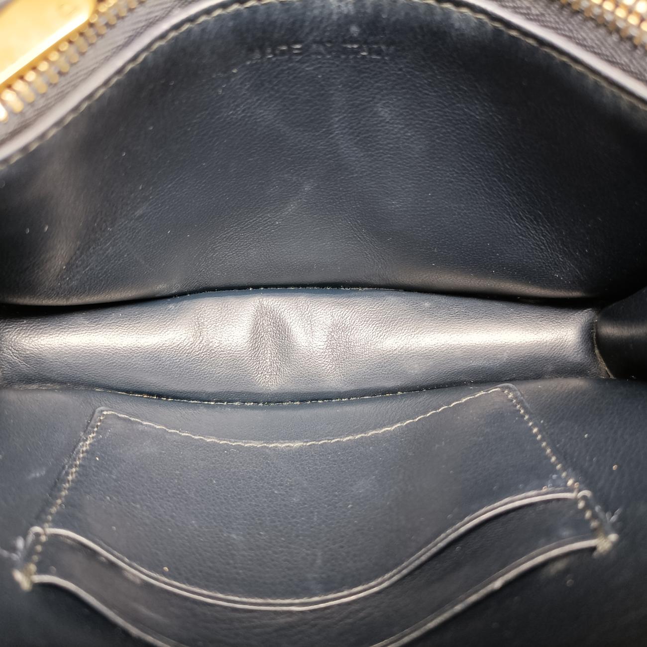 Vintage Christian Dior Saddle Navy×Gray jacquard  shoulderbag | stylenewstar