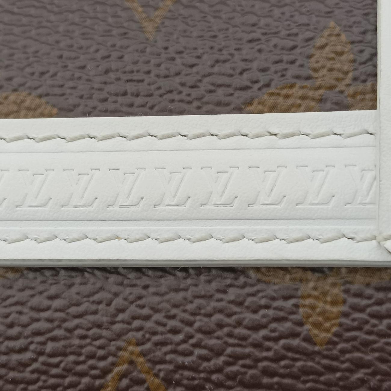 Pre-owned Louis Vuitton Papillon Trunk Brown×white Monogram Canvas×calf leather M81485 shoulderbag | stylenewstar