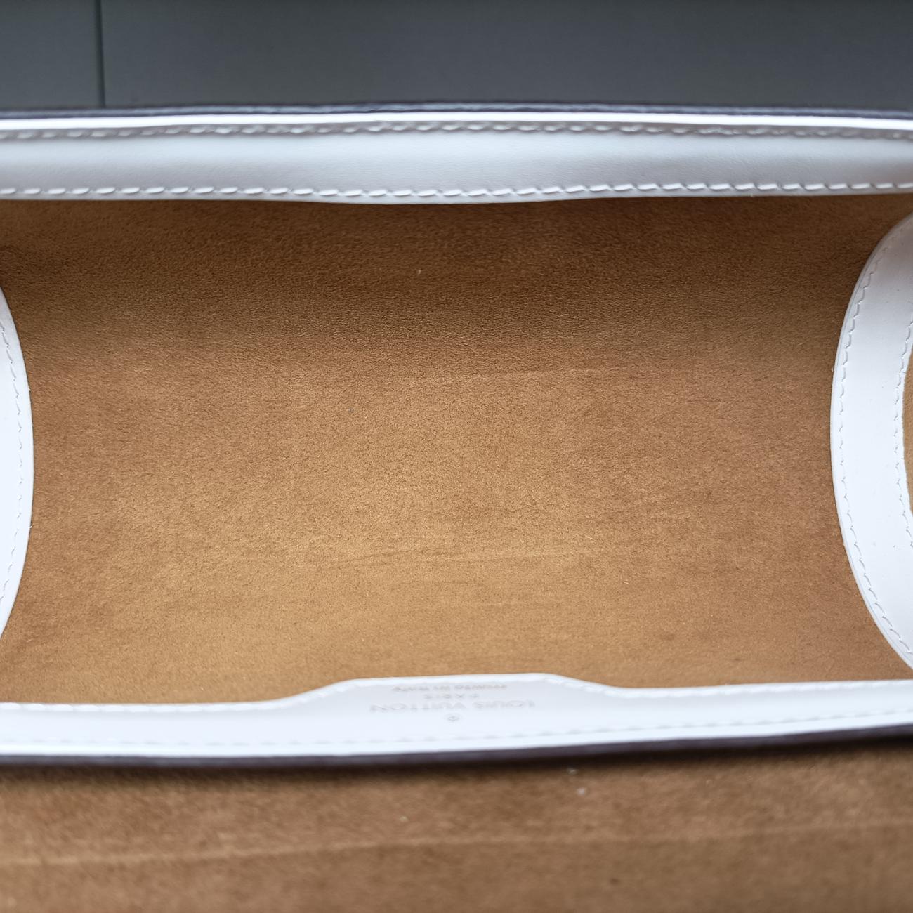 Pre-owned Louis Vuitton Papillon Trunk Brown×white Monogram Canvas×calf leather M81485 shoulderbag | stylenewstar