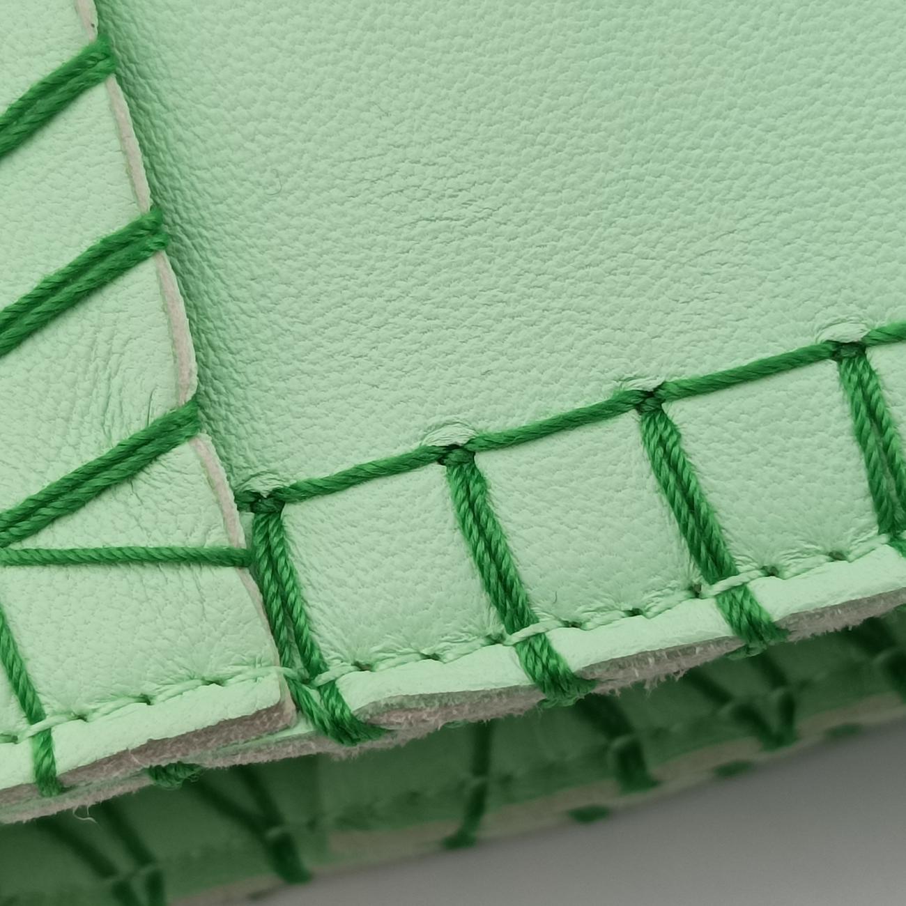 Pre-owned Bottega Veneta Arco Green lambskin  handbag | stylenewstar