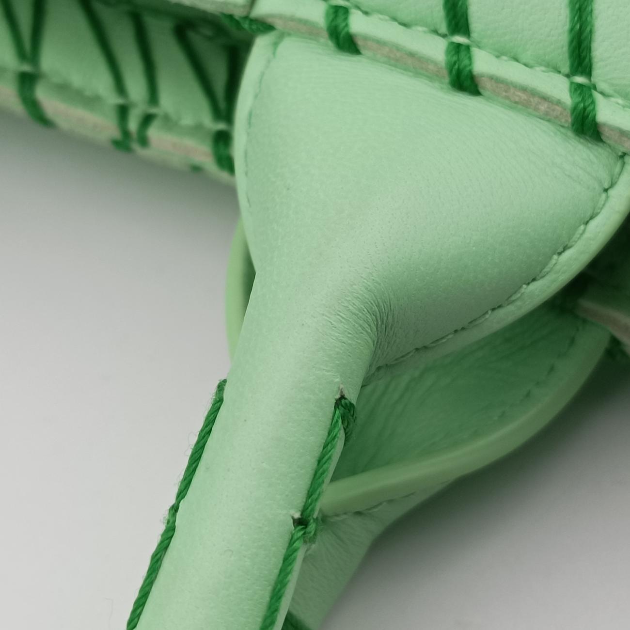 Pre-owned Bottega Veneta Arco Green lambskin  handbag | stylenewstar
