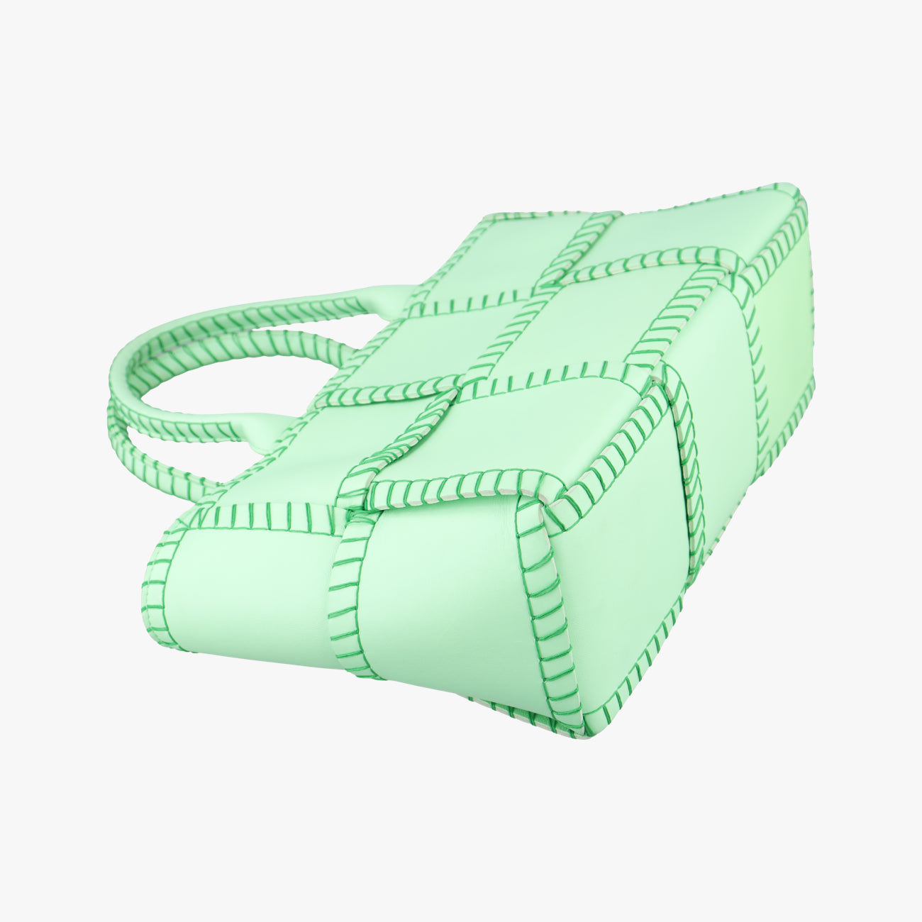 Pre-owned Bottega Veneta Arco Green lambskin  handbag | stylenewstar