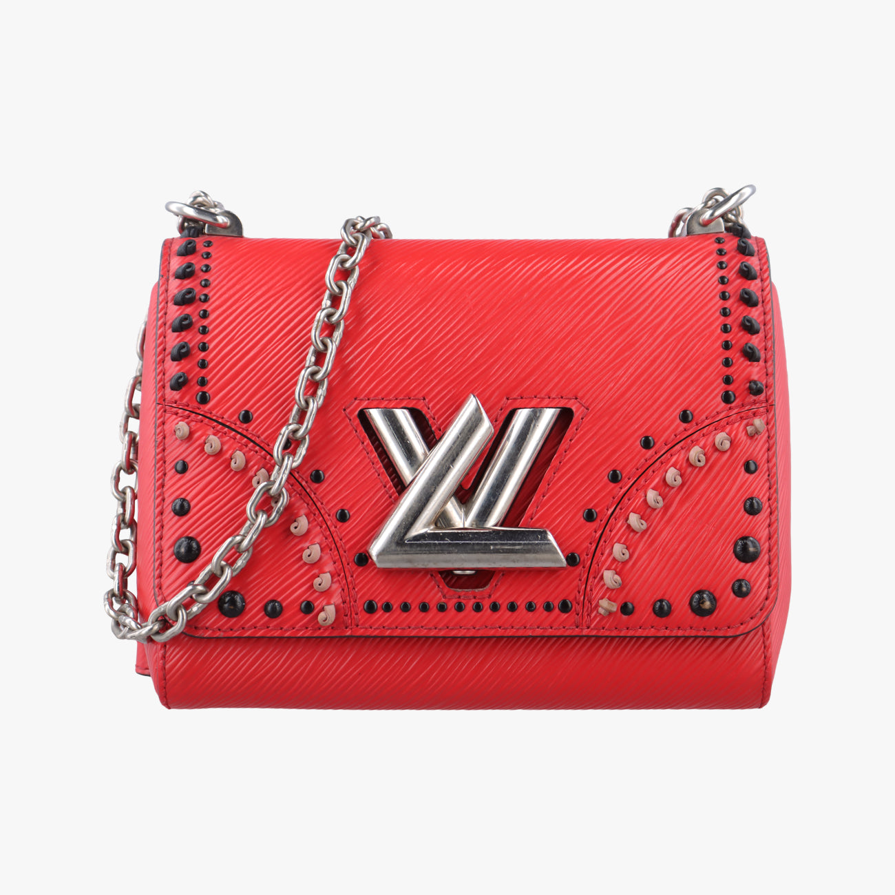 Pre-owned Louis Vuitton Twist MM Red Epi  shoulderbag | stylenewstar