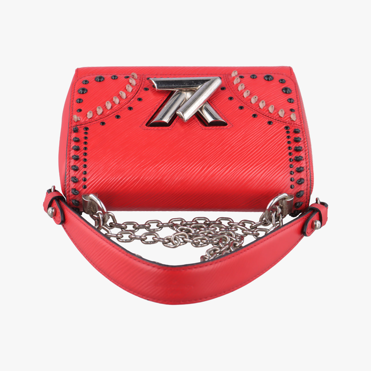 Pre-owned Louis Vuitton Twist MM Red Epi  shoulderbag | stylenewstar