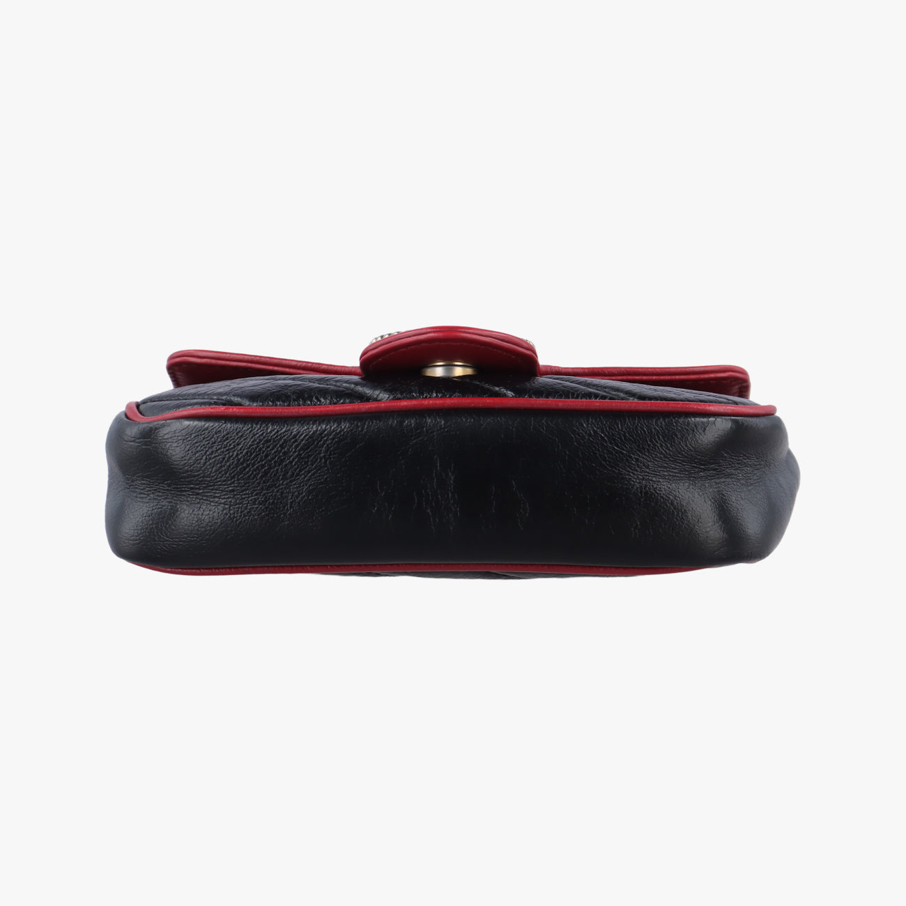 Secondhand Gucci GG Marmont Black×red Leather 574969 shoulderbag | stylenewstar