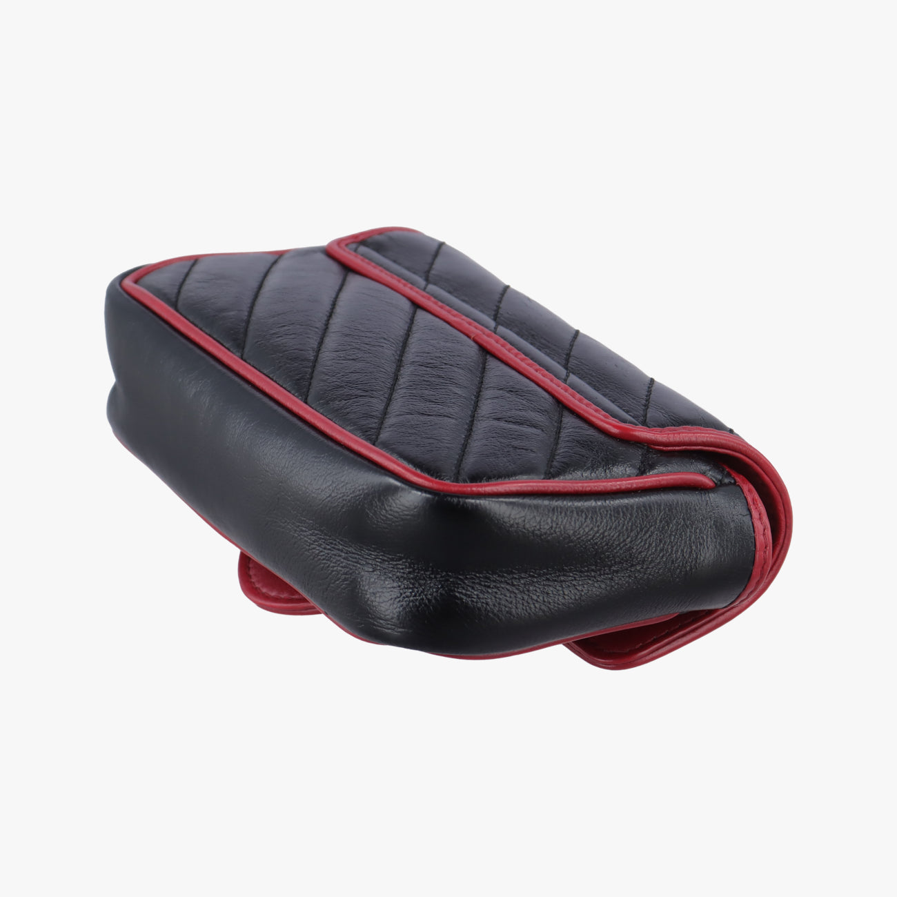 Secondhand Gucci GG Marmont Black×red Leather 574969 shoulderbag | stylenewstar