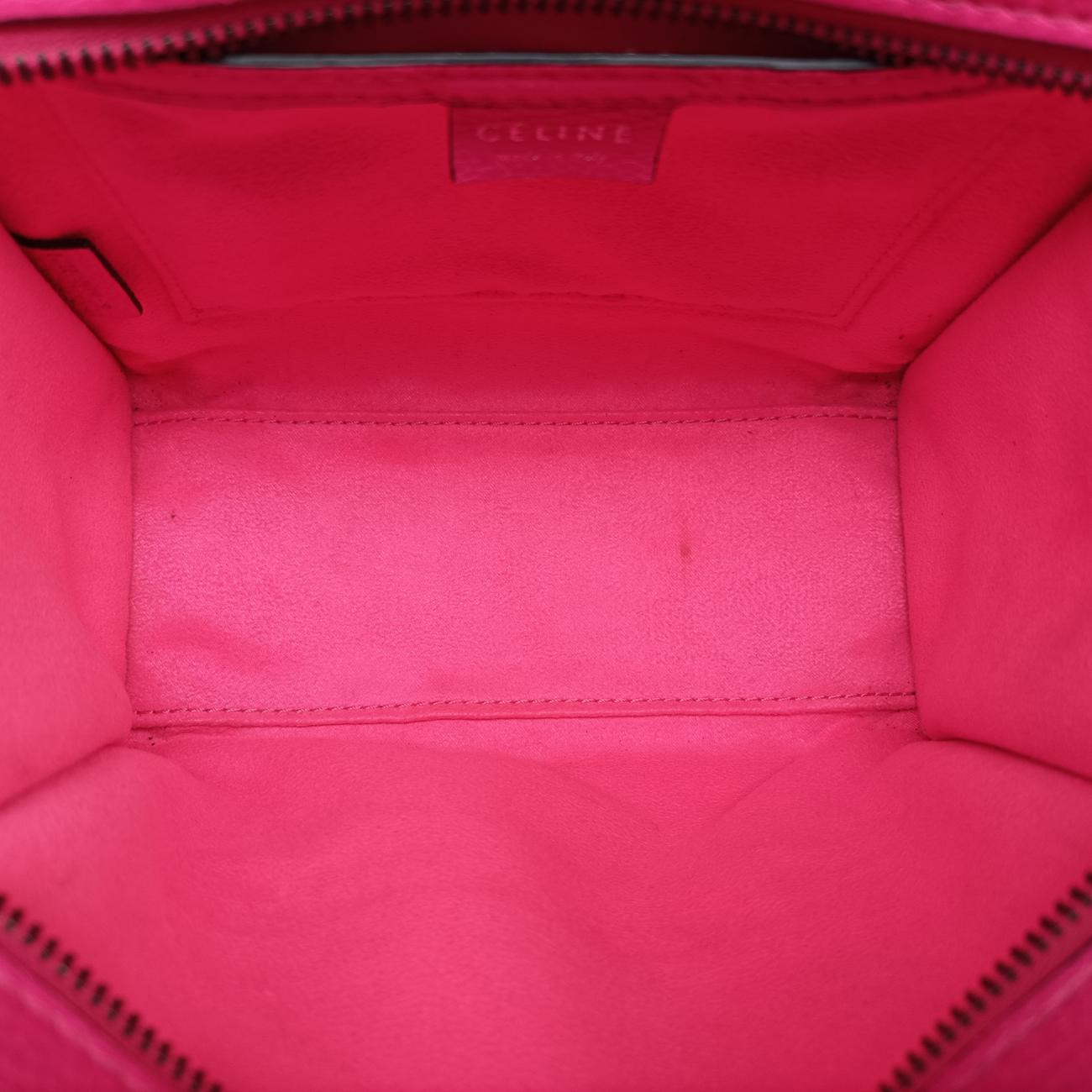 Secondhand Celine luggage nano shopper Rose Leather  shoulderbag | stylenewstar