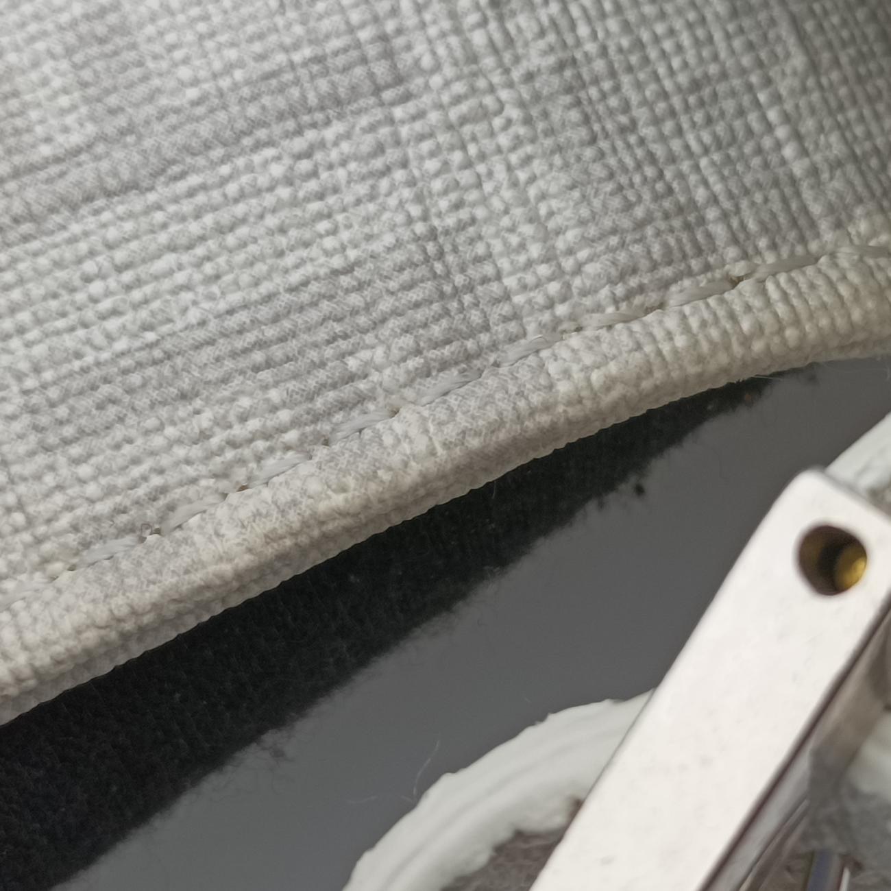 Pre-owned Fendi Baguette White PVC coated canvas 8BR180 handbag | stylenewstar