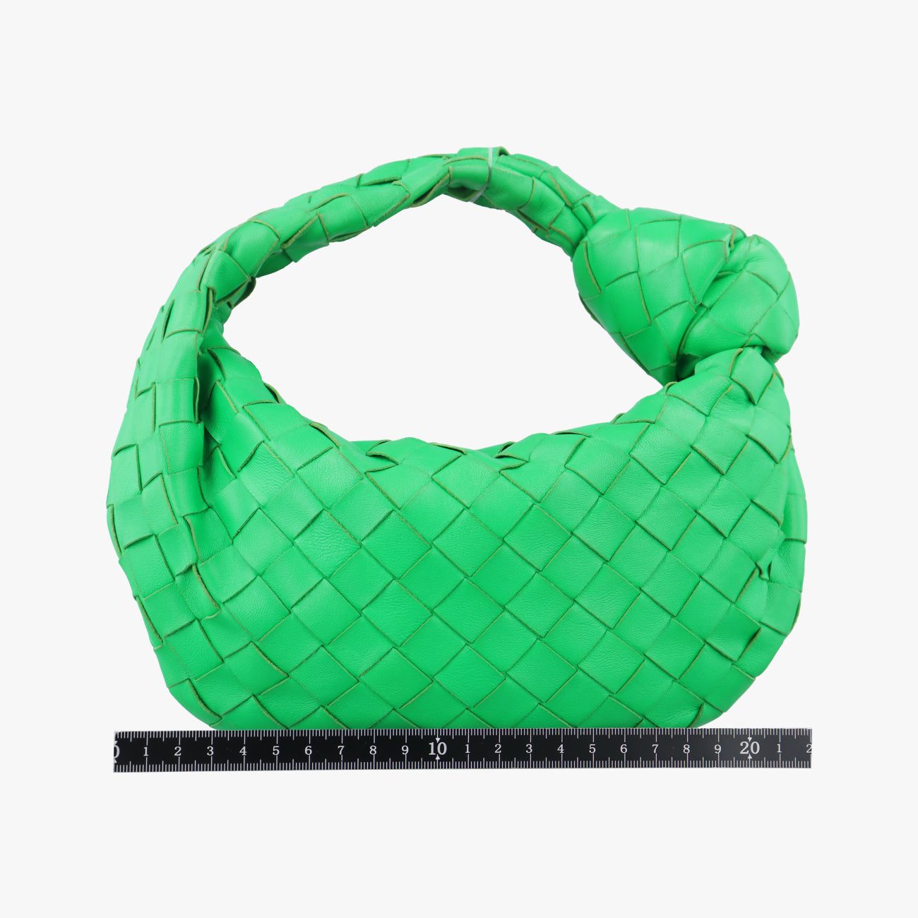 Pre-owned Bottega Veneta The Jodie Green lambskin  handbag | stylenewstar