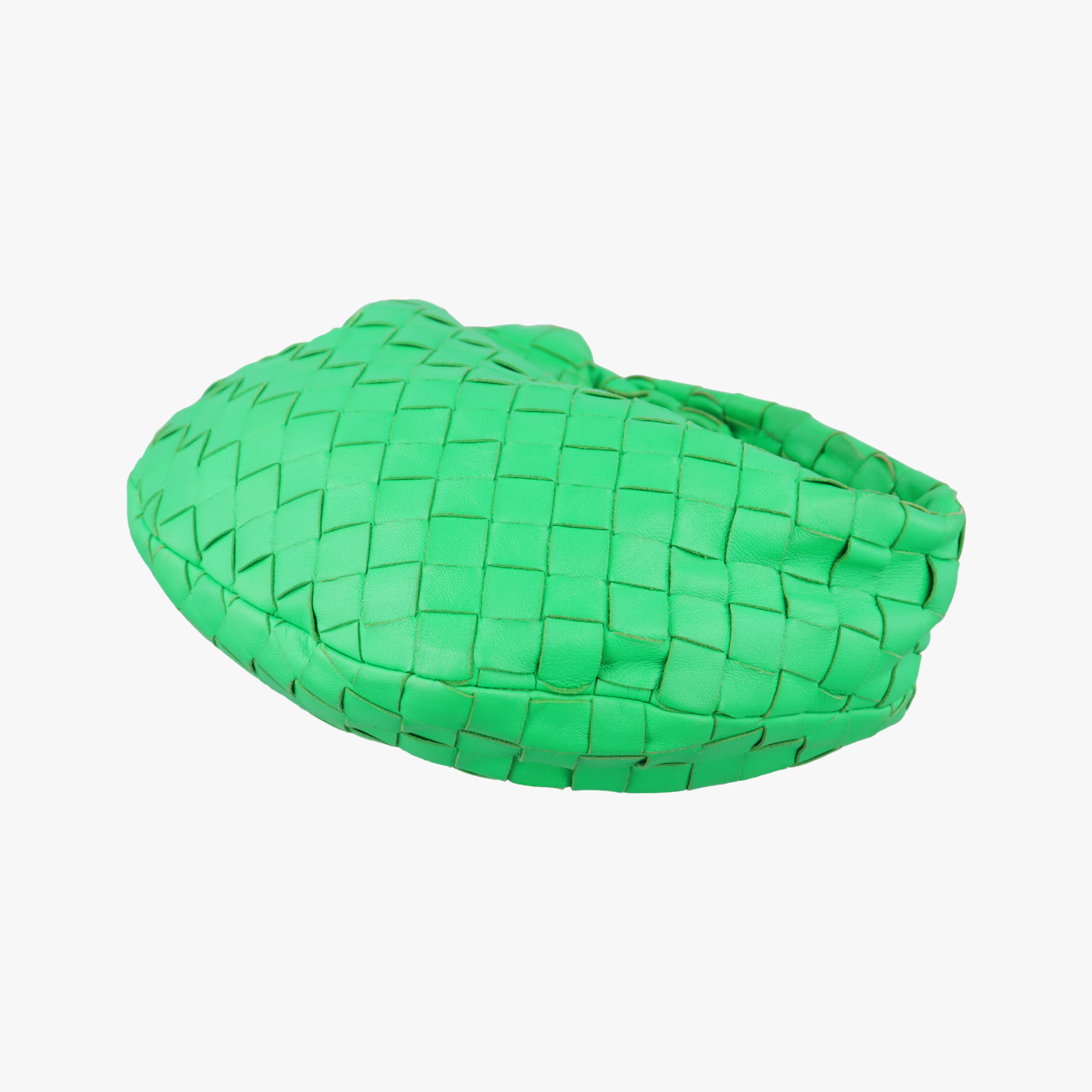 Pre-owned Bottega Veneta The Jodie Green lambskin  handbag | stylenewstar