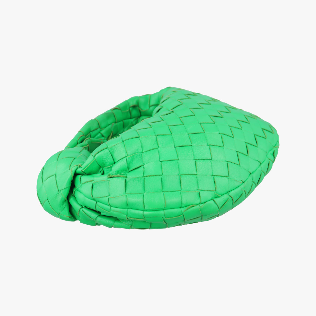 Pre-owned Bottega Veneta The Jodie Green lambskin  handbag | stylenewstar