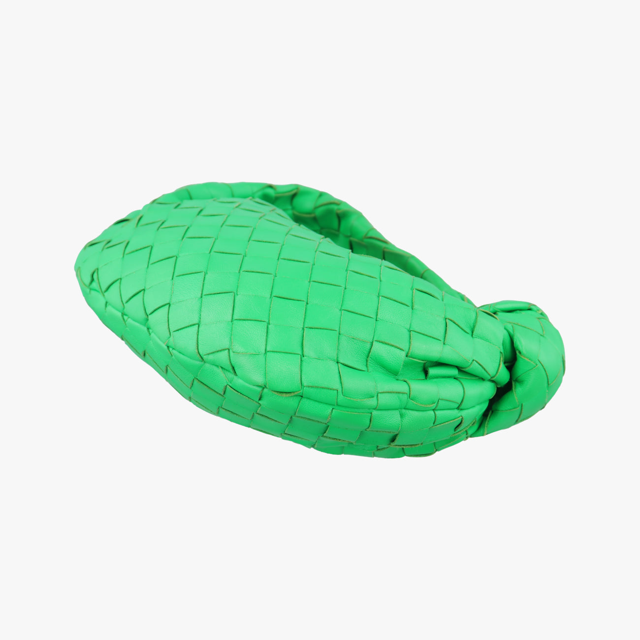 Pre-owned Bottega Veneta The Jodie Green lambskin  handbag | stylenewstar