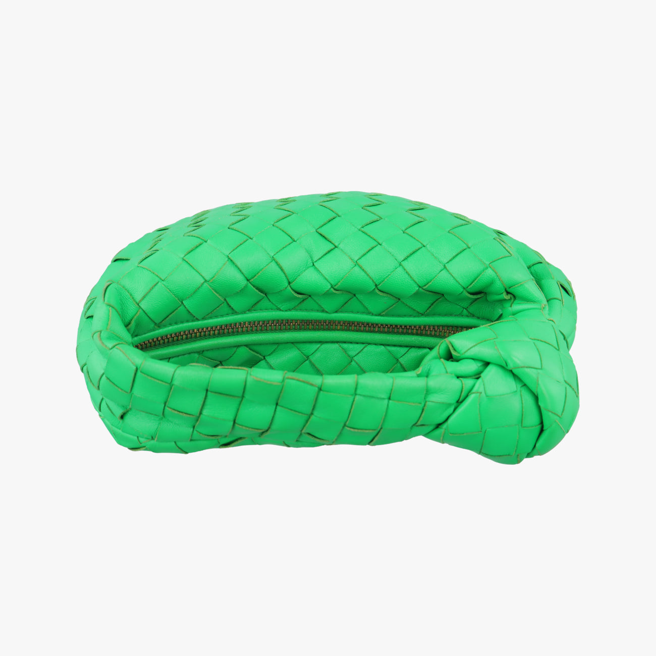 Pre-owned Bottega Veneta The Jodie Green lambskin  handbag | stylenewstar