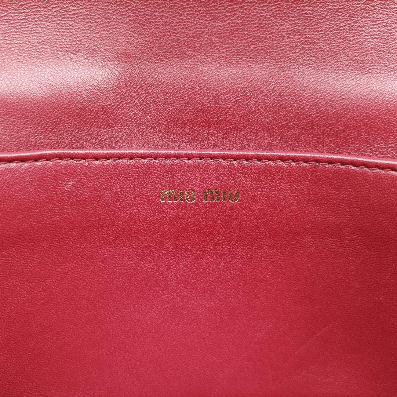 Vintage Miu Miu My Miu Red Velour  shoulderbag | stylenewstar