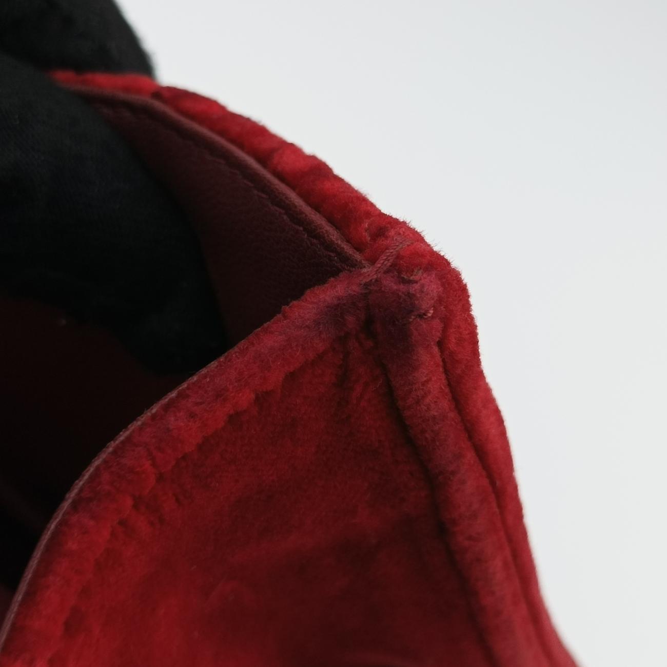 Vintage Miu Miu My Miu Red Velour  shoulderbag | stylenewstar