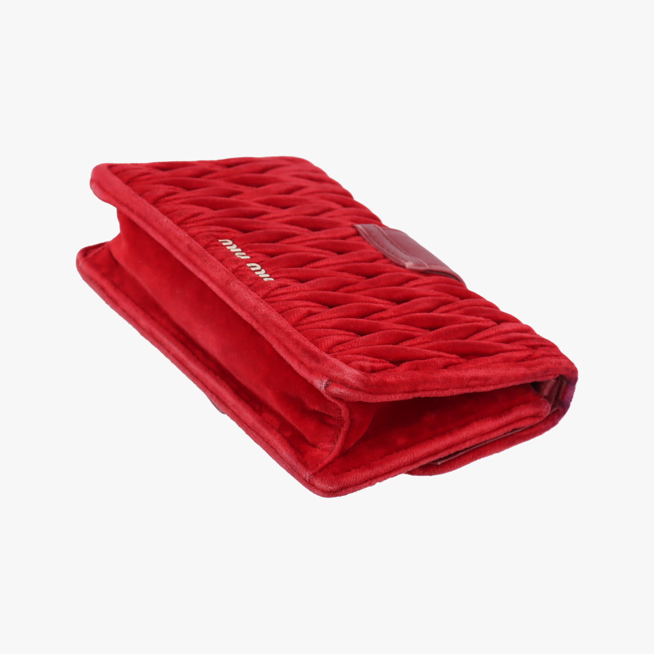 Vintage Miu Miu My Miu Red Velour  shoulderbag | stylenewstar