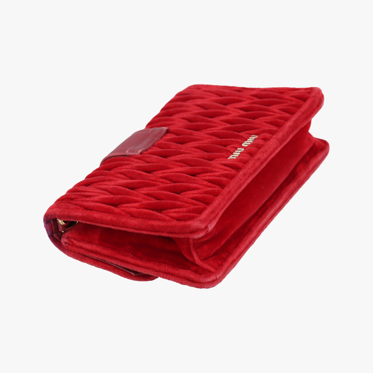 Vintage Miu Miu My Miu Red Velour  shoulderbag | stylenewstar