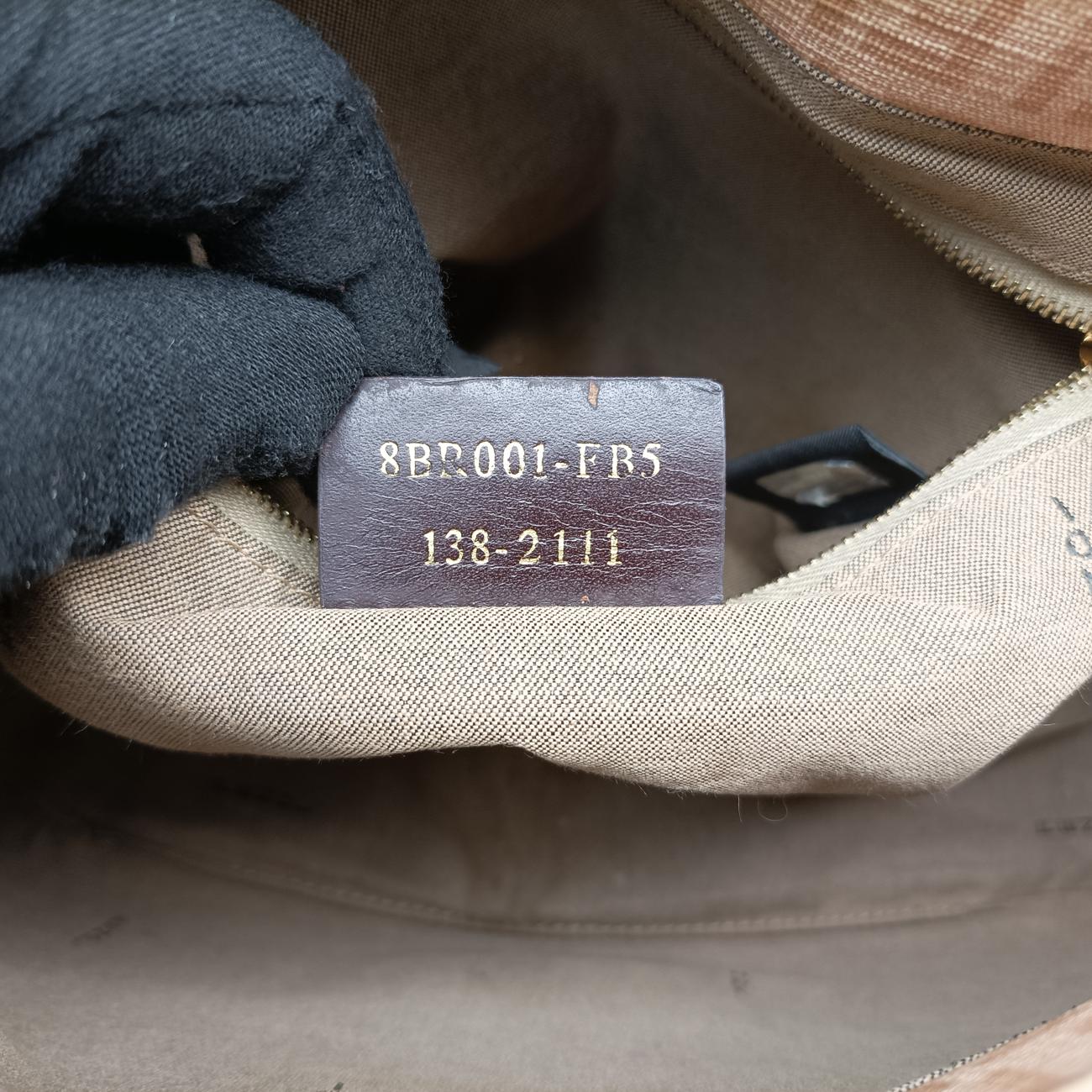 Vintage Fendi Baguette Zucchino Beige PVC coated canvas 8BR001 handbag | stylenewstar