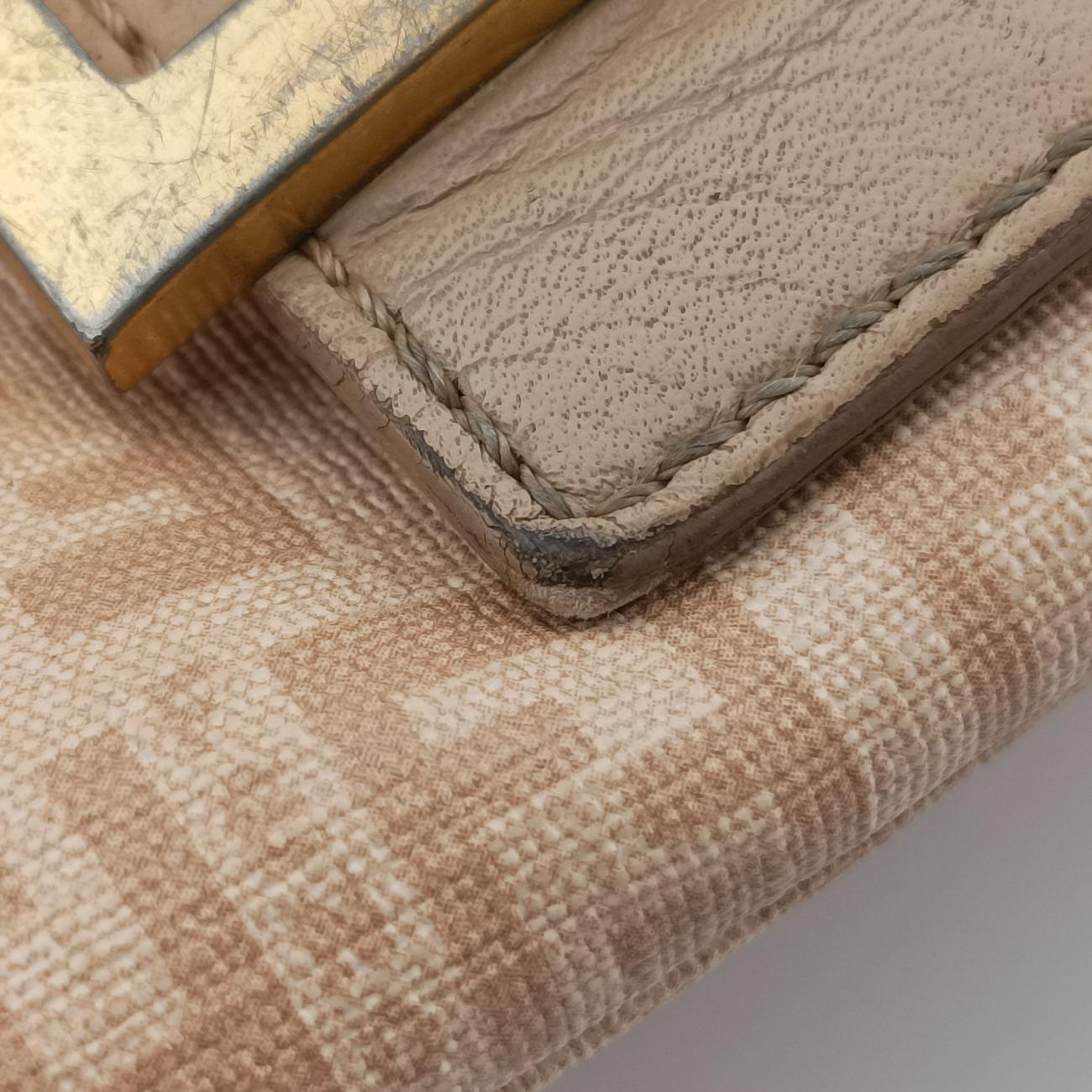 Vintage Fendi Baguette Zucchino Beige PVC coated canvas 8BR001 handbag | stylenewstar