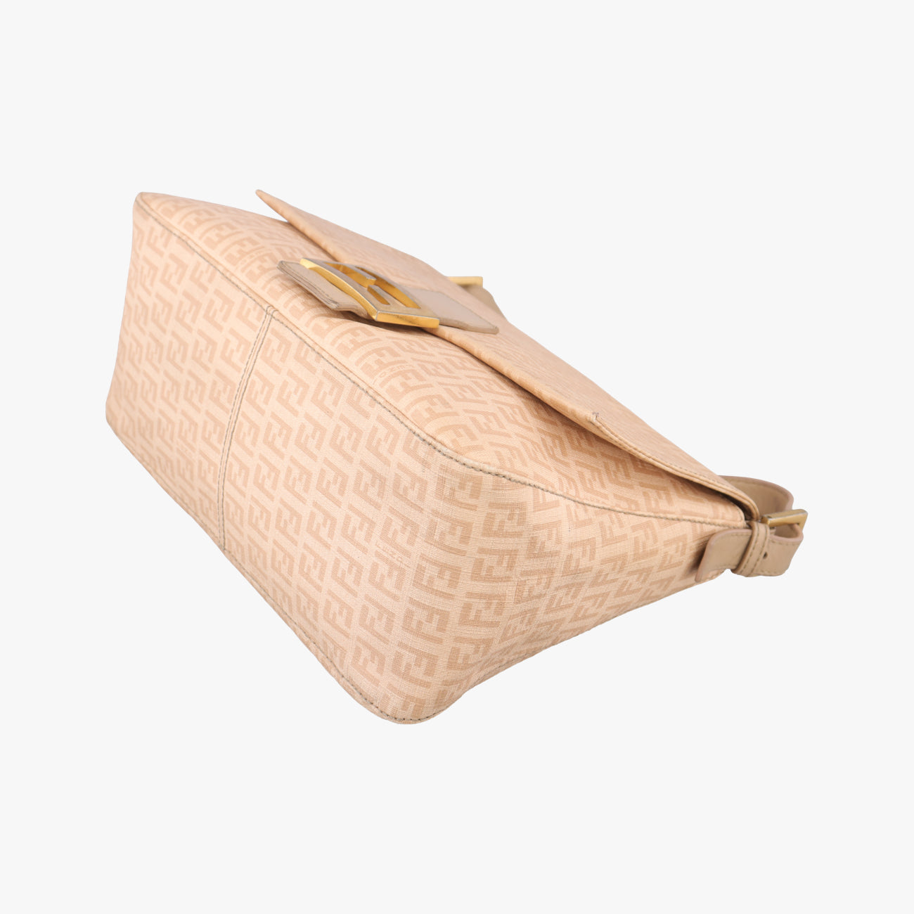 Vintage Fendi Baguette Zucchino Beige PVC coated canvas 8BR001 handbag | stylenewstar