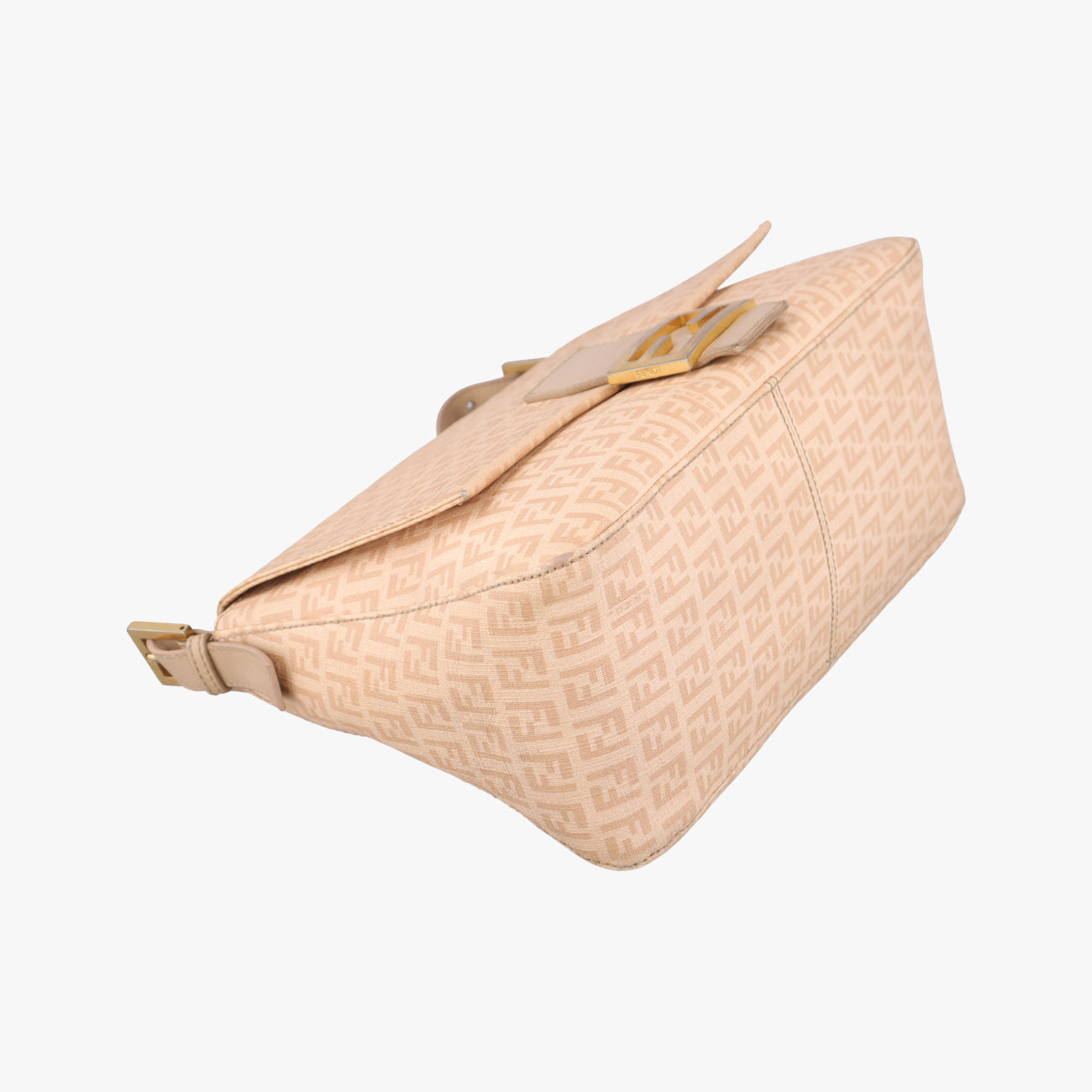 Vintage Fendi Baguette Zucchino Beige PVC coated canvas 8BR001 handbag | stylenewstar