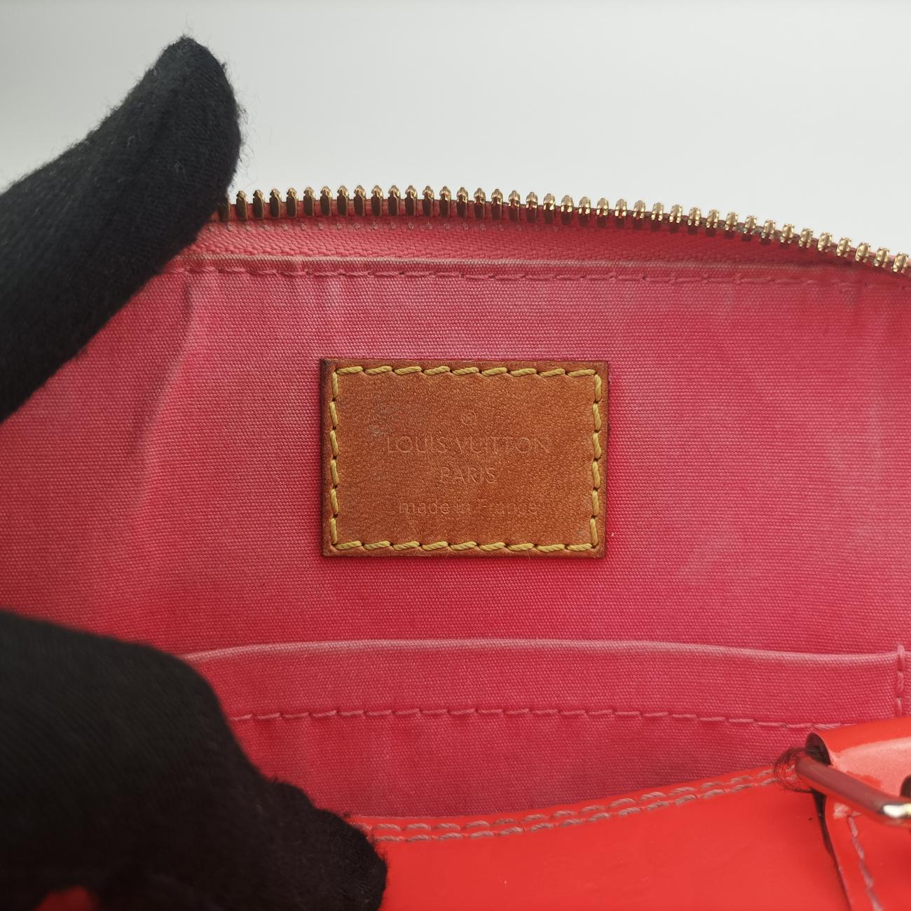 Pre-owned Louis Vuitton Alma BB ROSE LITCHI Vernis M90259 shoulderbag | stylenewstar