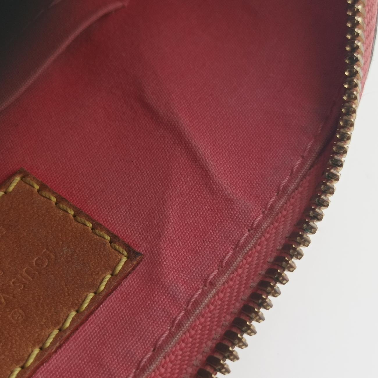 Pre-owned Louis Vuitton Alma BB ROSE LITCHI Vernis M90259 shoulderbag | stylenewstar