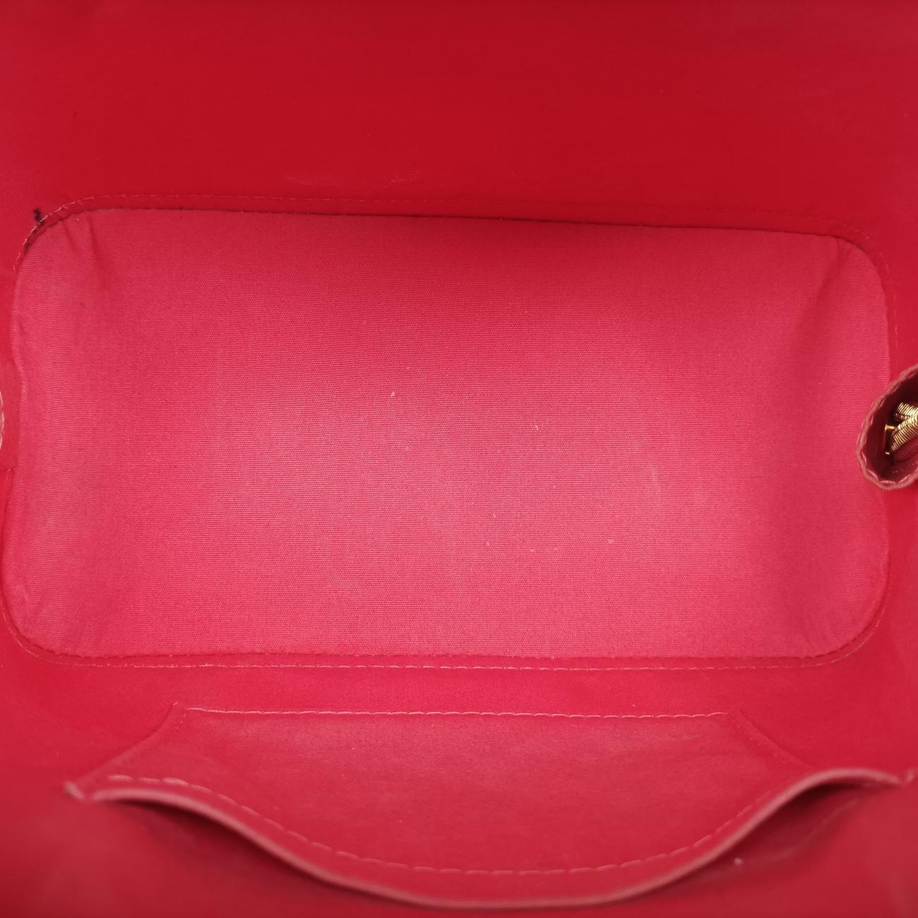 Pre-owned Louis Vuitton Alma BB ROSE LITCHI Vernis M90259 shoulderbag | stylenewstar