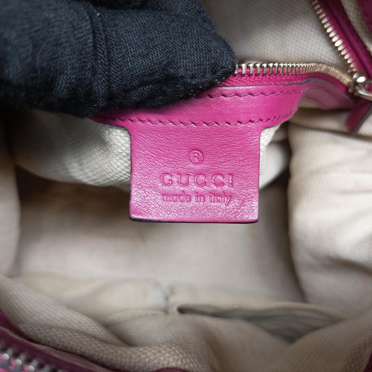 Pre-owned Gucci Soho Rose Patent 308362 shoulderbag | stylenewstar
