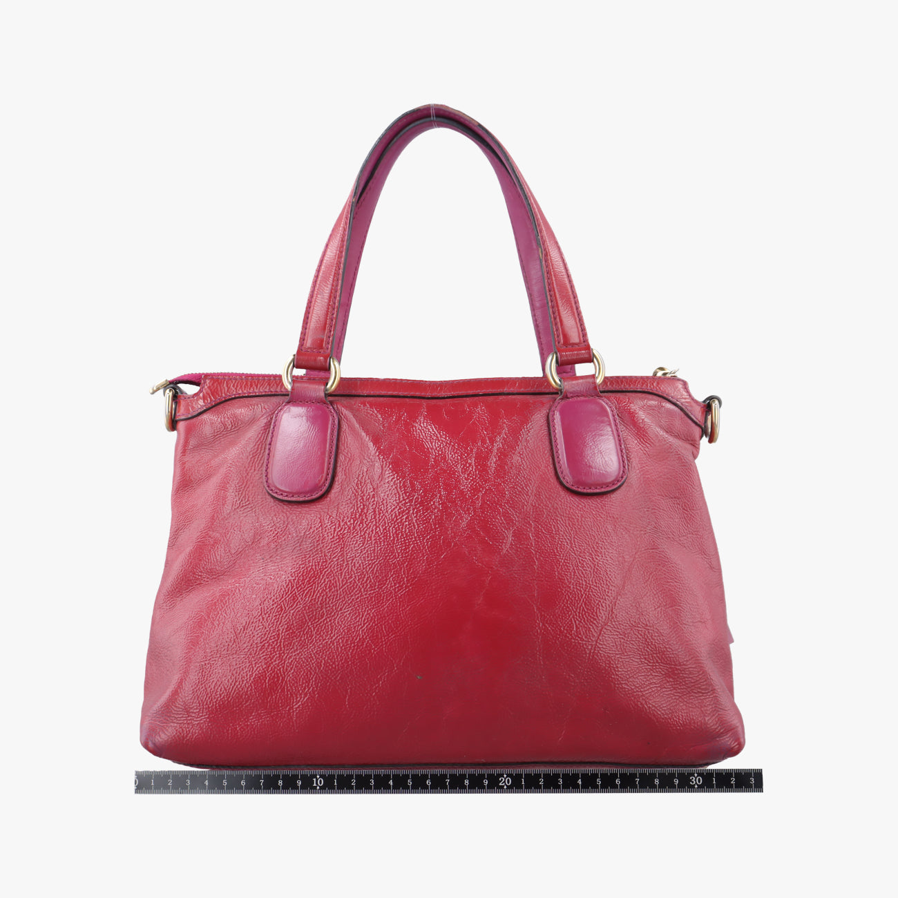 Pre-owned Gucci Soho Rose Patent 308362 shoulderbag | stylenewstar